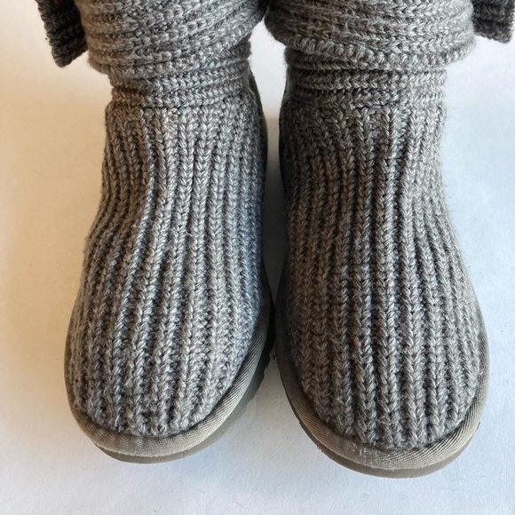 UGG Grey WoolKnitted Knee High Boots size 6 - Picture 9 of 13